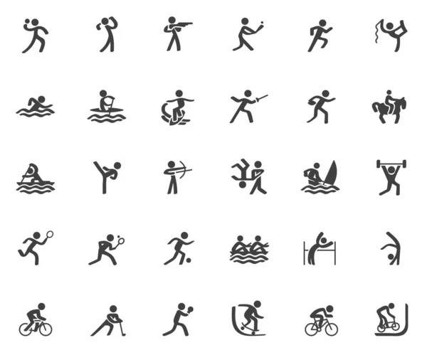 Yaz sporu vektör simgeleri belirlendi