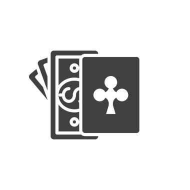 Poker vektör simgesinde bahis
