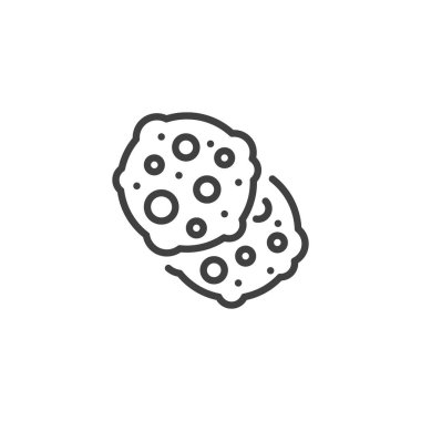 Çıtır kurabiye çizgisi simgesi