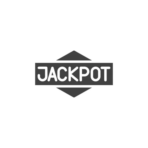 Jackpot signo vector icono — Archivo Imágenes Vectoriales