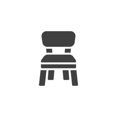 Ahşap sandalye vektör simgesi