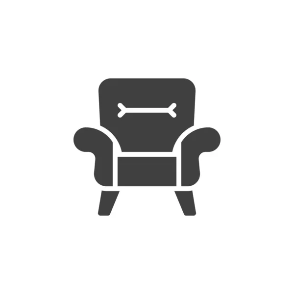 Yumuşak koltuk vektör simgesi — Stok Vektör