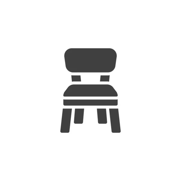 Ícone de madeira do vetor da cadeira — Vetor de Stock