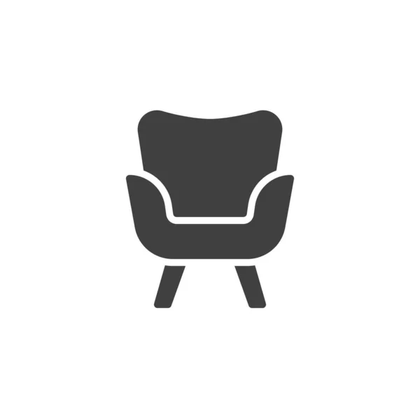 Cómodo sillón vector icono — Vector de stock