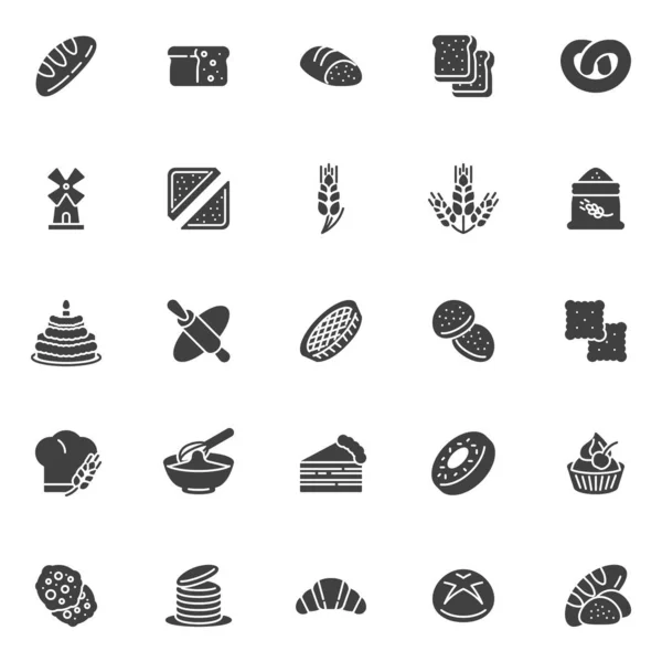 Set di icone vettoriali del forno — Vettoriale Stock