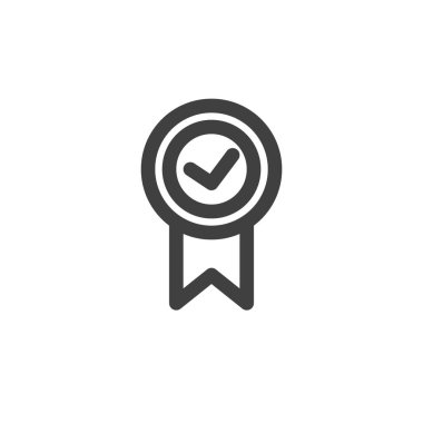 Garanti, kalite çizgi simgesi