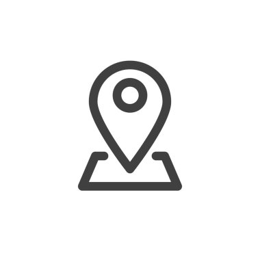 Pin konum çizgisi simgesi