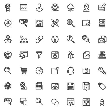 SEO, Arama motoru optimizasyon satırı simgeleri ayarlandı