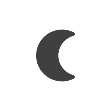 Hilal ay vektör simgesi