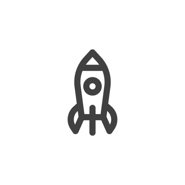 Icono de Rocket Line — Vector de stock