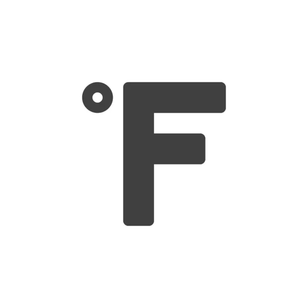 Fahrenheit degrees vector icon — Stock Vector
