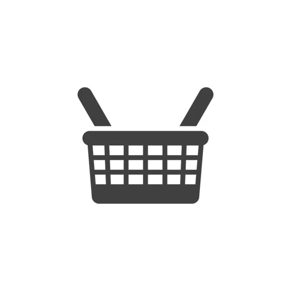 Shopping basket vector icon — Stock Vector