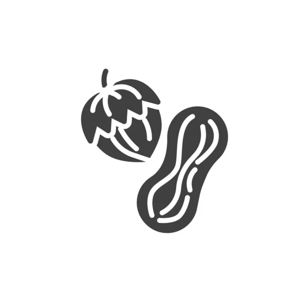 Nüsse und Samen Vektor-Symbol — Stockvektor