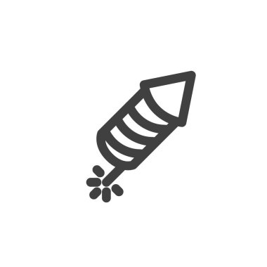 Havai fişek roket hattı simgesi