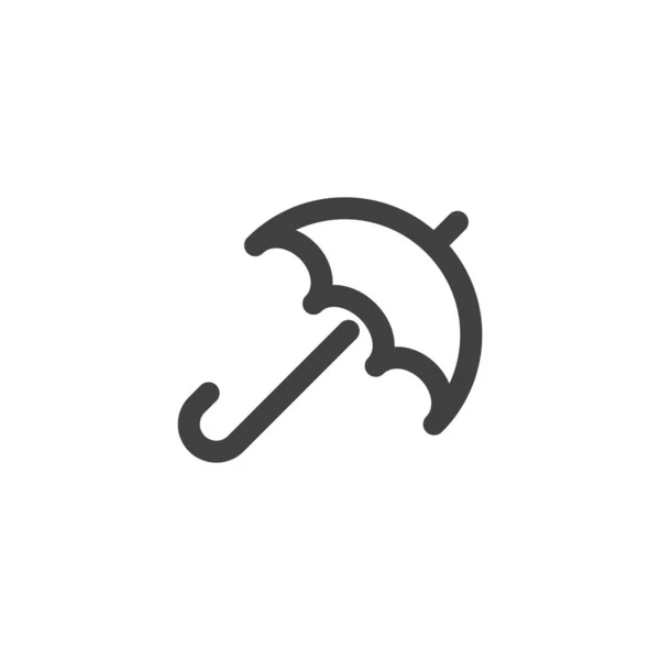 Paraplu lijn pictogram — Stockvector