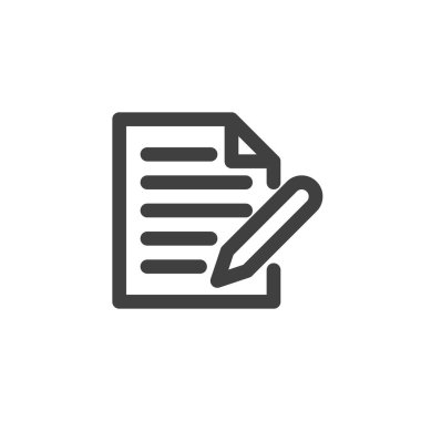 Sözleşme imza satırı simgesi