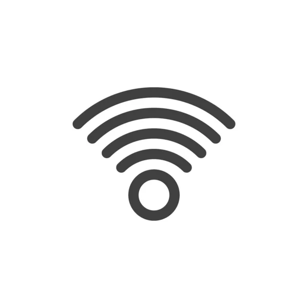 Kablosuz bağlantı anten çizgi simgesi — Stok Vektör