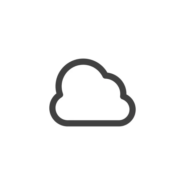 Cloud lijn pictogram — Stockvector