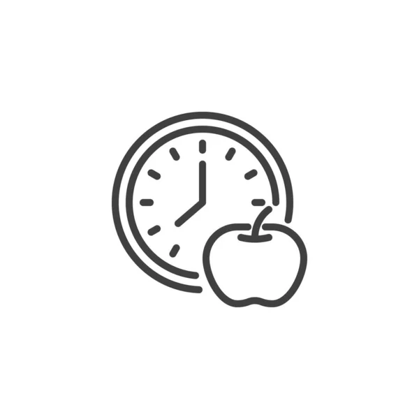 Diet tidslinje ikon — Stock vektor