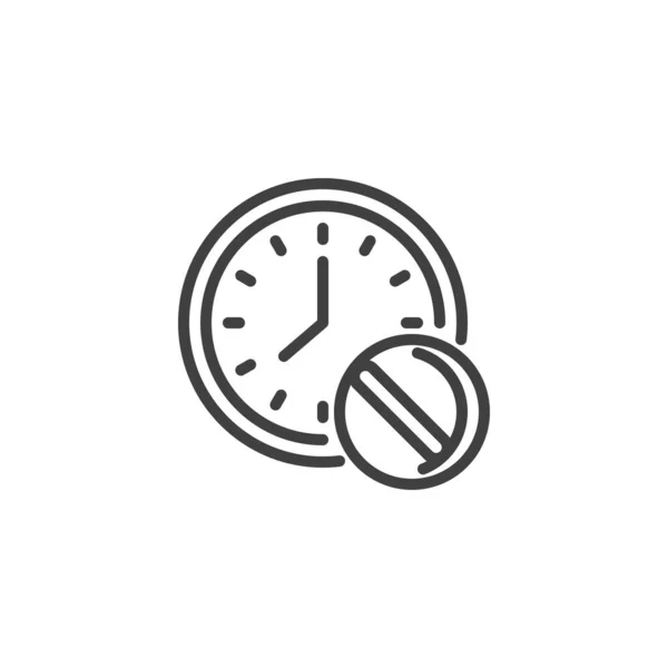 Icono de línea de tiempo tratamiento — Vector de stock