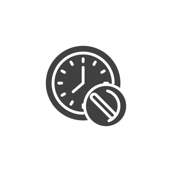 Treatment time vector icon — Stock Vector