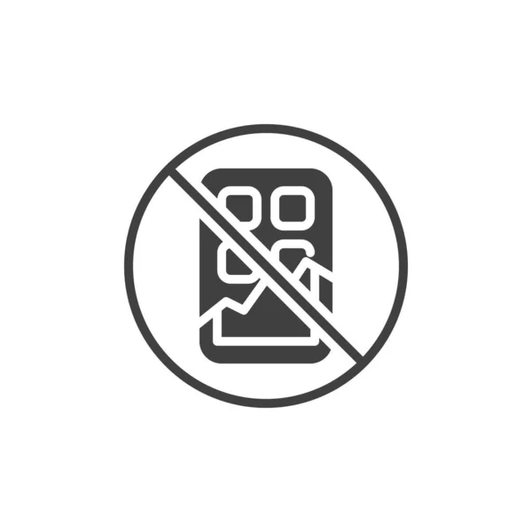 No chocolate vector icon — Stock Vector