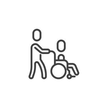 Hemşirelik bakım satırı simgesi