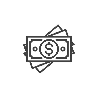 Dolar para çizgisi simgesi