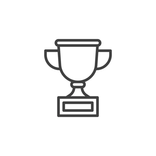 Coupe trophée ligne icône — Image vectorielle