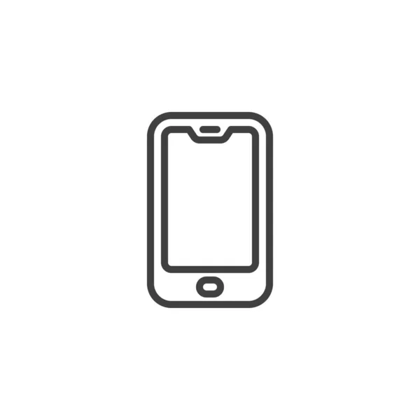 Ícone de linha Smartphone —  Vetores de Stock