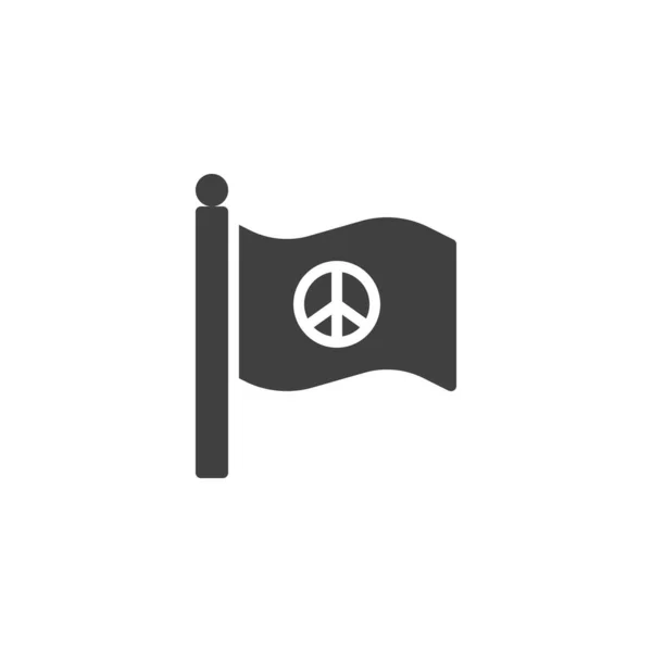 Vlag van de vrede vector pictogram — Stockvector