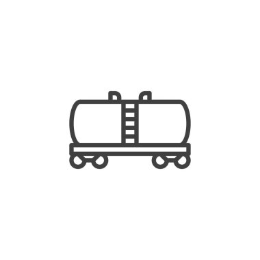 Petrol endüstrisi tank hattı simgesi