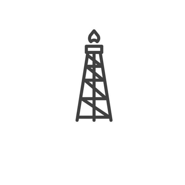 石油井架线图标 — 图库矢量图片