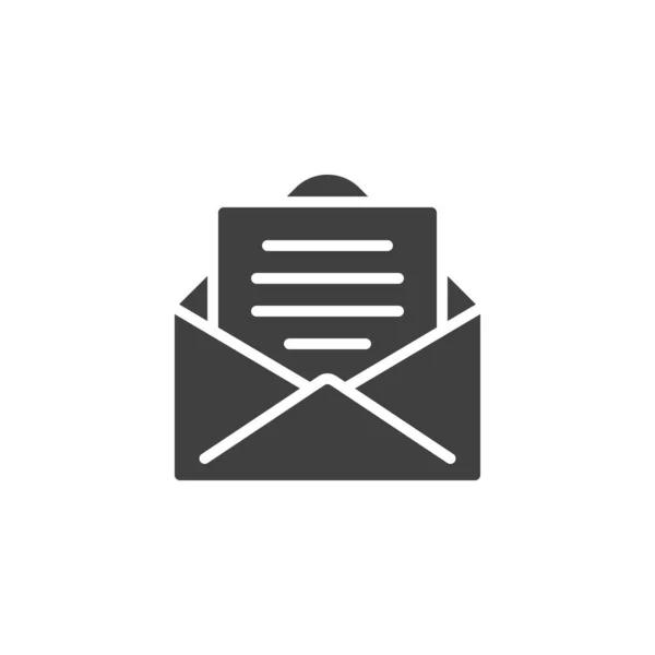 Letter, ikona vektoru zprávy — Stockový vektor