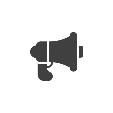 Megafon, megafon vektör simgesi