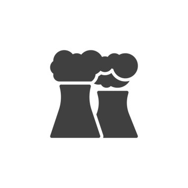 elektrik santrali vektör simgesi