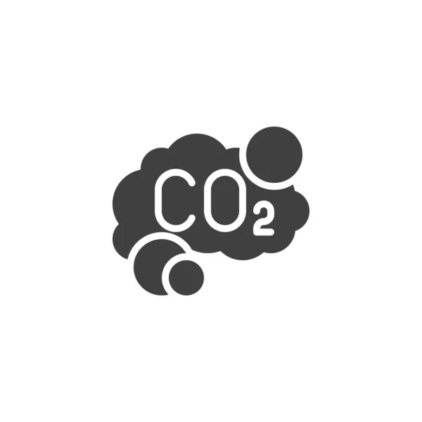 CO2 cloud vector icon — Stock Vector