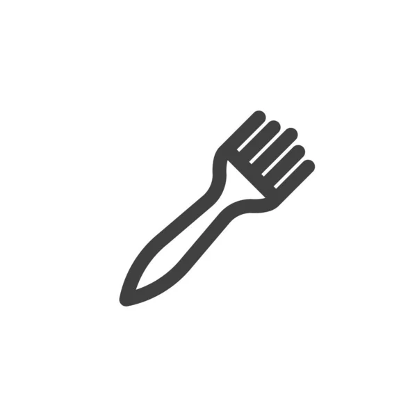 Pastry Brush lijn pictogram — Stockvector