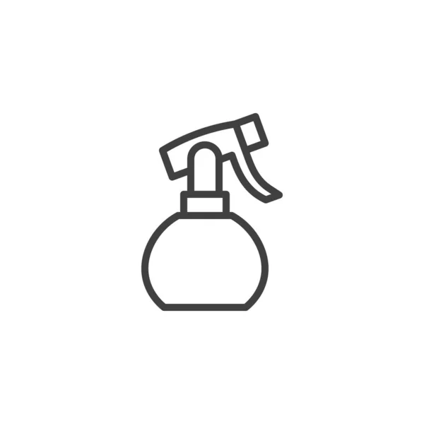 Linea acqua bottiglia spray icona — Vettoriale Stock