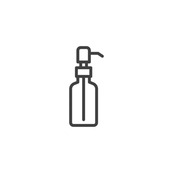 Lotion despenser line icon — 스톡 벡터