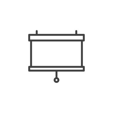 projeksiyon ekran satırı simgesi