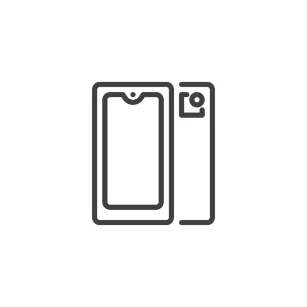 Smartphone line ikon — Stock vektor