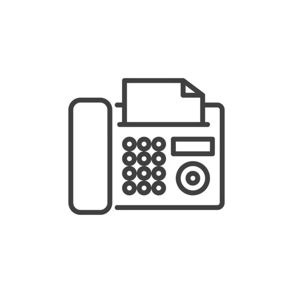 Faxtelefoon pictogram — Stockvector