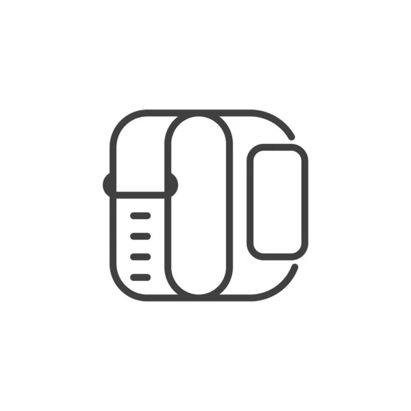 Wristband watch line icon — ストックベクタ