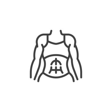 Kadın ince vücut çizgisi simgesi