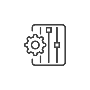 Ayarlar karıştırıcı satırı simgesi