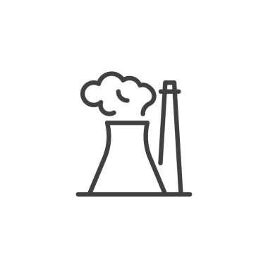 Nükleer enerji santrali satırı simgesi