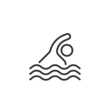 Yüzme çizgisi simgesi