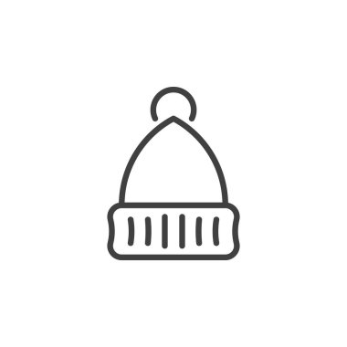 Yün şapka çizgisi simgesi