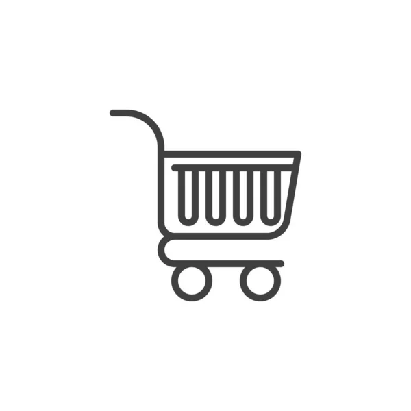 Shopping cart line icon — Stock Vector